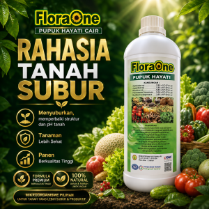 Floraone Pupuk Hayati 1 Liter, Pupuk Tricoderma Harzianum Cair