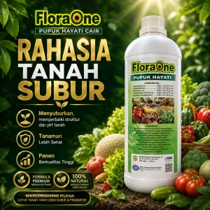 Floraone Pupuk Hayati 1 Liter, Pupuk Tricoderma Harzianum Cair