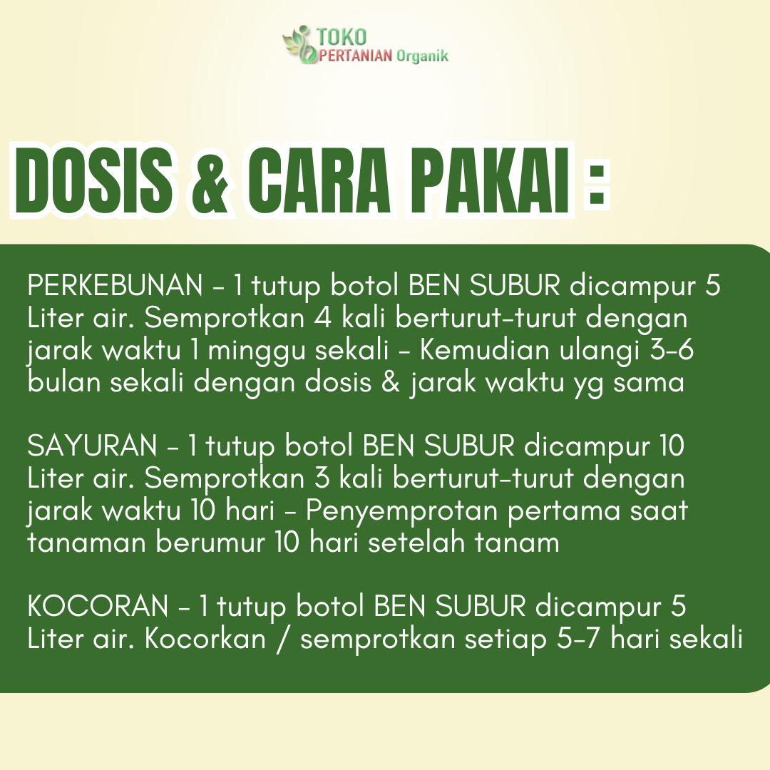 Pupuk Cair Ben Subur, POC untuk Buah dan Sayuran - Gambar 3