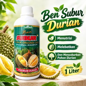 Ben subur Durian Cair 1 Liter, Pupuk Booster Buah Durian