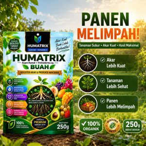 Humatrix Buah 250 gram — Asam Humat + Trichoderma, Booster Akar & Buah