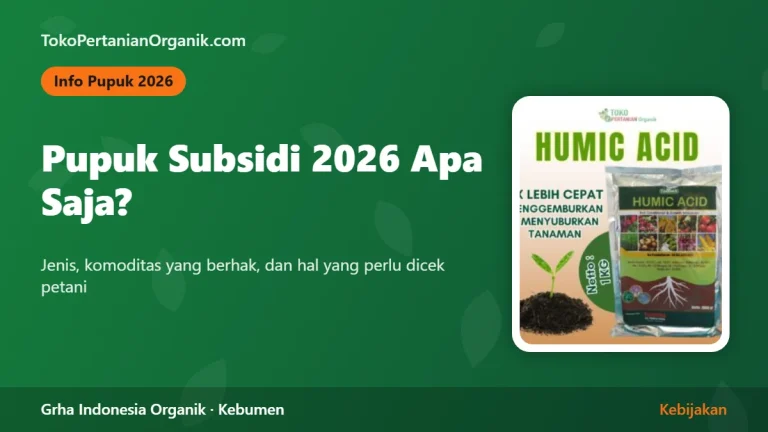 Pupuk Subsidi 2026 Apa Saja? Jenis, Komoditas, dan Hal yang Perlu Dicek Petani