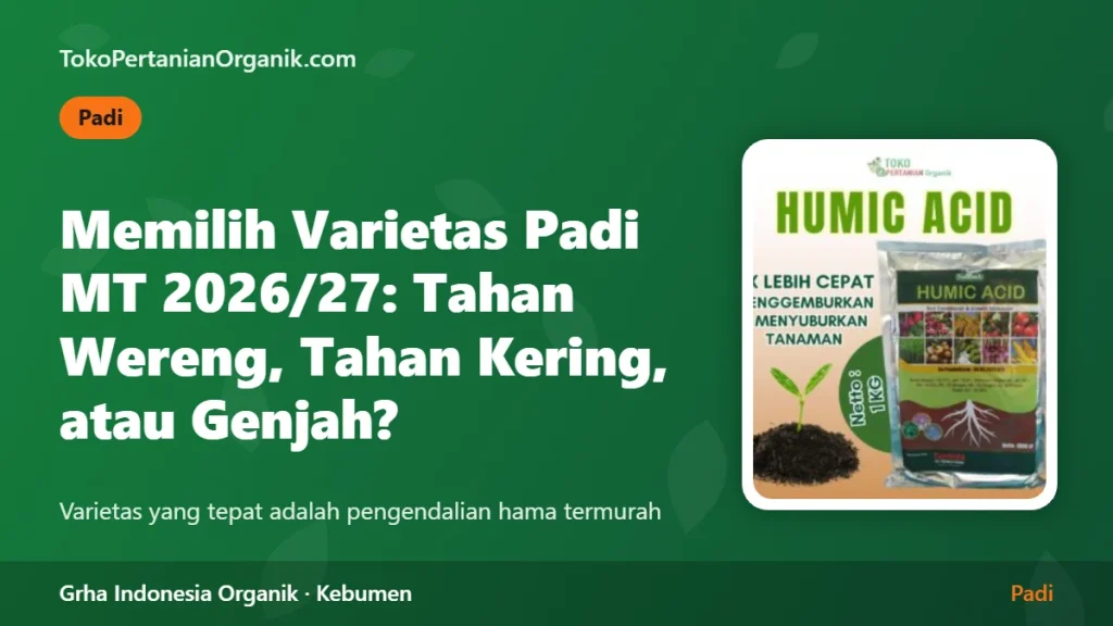 Memilih Varietas Padi untuk MT 2026/27: Tahan Wereng, Tahan Kering, atau Umur Genjah?