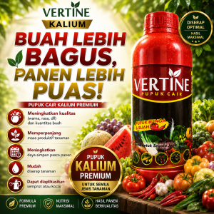 Pupuk Kalium Booster Pembesar Dan Pelebat Buah dan Umbi “Verti-K” 1000ml