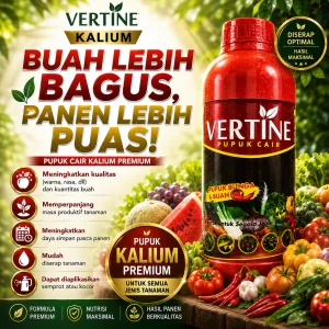 Pupuk Kalium Booster Pembesar Dan Pelebat Buah dan Umbi “Verti-K” 1000ml
