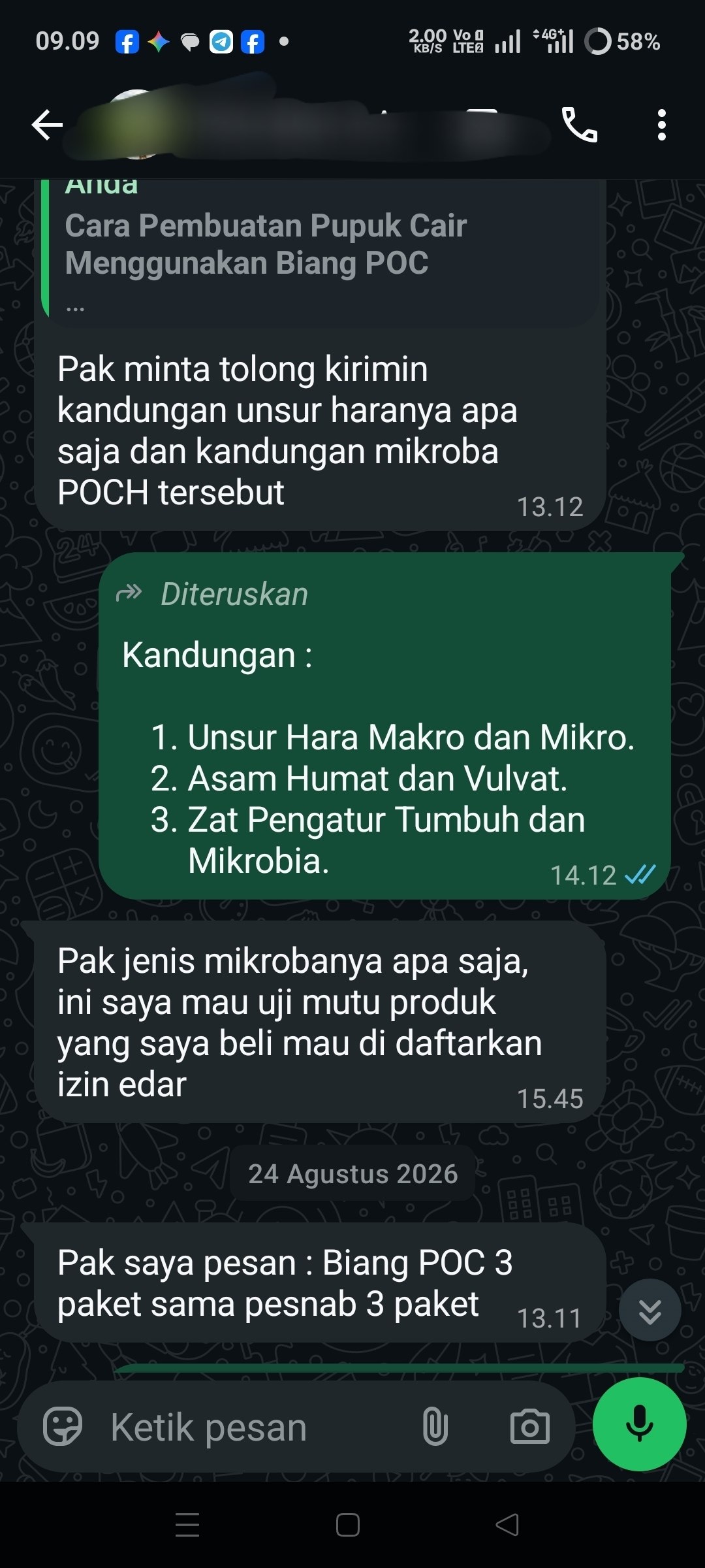 Biang POC, Master pupuk organik cair, Formula POC - Gambar 5